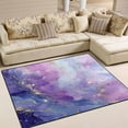 thumbnail image 1 of Non-Slip Area Rug 63x48in Indoor Washable Floor Mats Carpet Printed for Living Room, Bedroom, Home Decor Pink and Blue Marble Texture, 1 of 7
