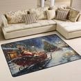 thumbnail image 1 of Non-Slip Area Rug 72"x48" Indoor Washable Floor Mats Carpet Printed for Living Room, Bedroom, Home Decor Christmas Street Scene, 1 of 7