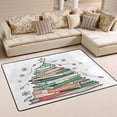thumbnail image 1 of Non-Slip Area Rug 72"x48" Indoor Washable Floor Mats Carpet Printed for Living Room, Bedroom, Home Decor Christmas Tree Made Of Books, 1 of 7