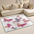 thumbnail image 1 of Non-Slip Area Rug 72"x48" Indoor Washable Floor Mats Carpet Printed for Living Room, Bedroom, Home Decor Colorful Butterflies, 1 of 7