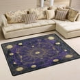 thumbnail image 1 of Non-Slip Area Rug 72"x48" Indoor Washable Floor Mats Carpet Printed for Living Room, Bedroom, Home Decor Gold Celestial Pattern, 1 of 7