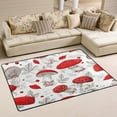 thumbnail image 1 of Non-Slip Area Rug 72"x48" Indoor Washable Floor Mats Carpet Printed for Living Room, Bedroom, Home Decor Red Mushrooms Pattern, 1 of 7