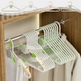 thumbnail image 1 of Non Slip Aromatherapy Clothes Hanger | Space Saving Plastic Garment Rack With Swivel Hook & Built-In Fragrance Diffuser | Shoulder Saver | Holds Scarves Belts | 40x21.5cm | White Pink Khaki Green, 1 of 6