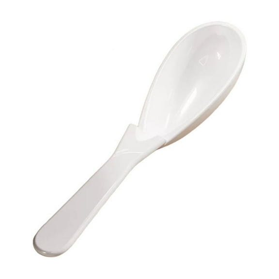 Non-Slip Asian Soup Spoon, 6.9" Long Handle Japanese Ramen Spoons with Notch, Food Grade Dessert Spoons