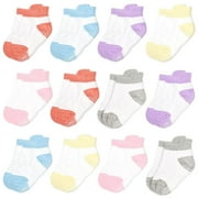 SKIBEAUT Non-Slip Baby Socks Infant Girls Boys Ankle Anti Slip Socks With Grips For 0-12 Month Toddler 1-5 Years Kids