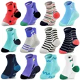 thumbnail image 1 of Non-Slip Baby Socks With Grips 12 Pairs Anti Slip Cartoon Toddler Socks For 6-12 Month Infant 1-7 Years Boys Kids, 1 of 5