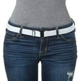 thumbnail image 1 of Non Slip Backing Flat Buckle Stretch No Belt Adjustable Show Belt, 1 of 2