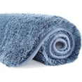 thumbnail image 1 of Non Slip Bath Mat (16 x 24, Blue) Water Absorbent Soft Microfiber Rug Machine Washable Thick Plush Shaggy Bath Rug for Bathroom, Shower, 1 of 6