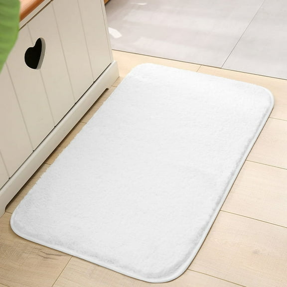 Non Slip Bath Mat 16"x24",Soft Microfiber Shaggy,Water Absorbent,Machine Washable,Thick Plush Shower Mat