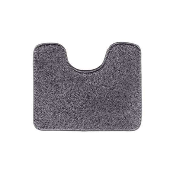 Non Slip Bath Mat, Bath Mat Non Slip, Bathroom Rugs Non Slip Washable, 24X22 In, Plush Fabric, Water Absorbing, Bathroom Toilet Rugs, Room Decorations, 1 Pc, Contour Shape