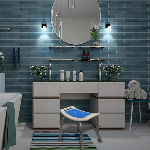 Non- Bath Mat for Bathtub and Shower Waterproof Soft Pad for Bath Chair Stool,Quick-Dry Cushion for Elderly,Disabled,and Handicap Use,Portable and Durable Design for Safety and Comfort