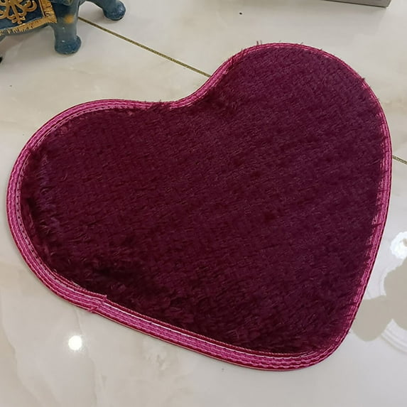 Non-Slip Bath Mat Cozival Non-Slip Bathroom Mat 40X28Cm - Absorbent Microfiber Rug for Bathroom & Kitchen Floor, Decorative Anti-Skid Toilet Shower Mat, Absorbent Toilet Rug, Watermelon Red