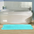 thumbnail image 1 of Non Slip Bath Mat Extra Long | 39.4 x 15.7 Inch Shower Floor Mat with 300 Suction Cups | Machine Washable Soft Bathroom Mats for Tub, Spa, Gym | Oversized Anti-Skid Pebble Surface, Fast Drainage, 1 of 5
