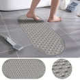 thumbnail image 1 of Non Slip Bath Mat Extra Long, PVC Massage Foot Mat with Suction Cups, 30% Longer than Standard for Full Body Coverage, Allergen Free Vinyl and Machine Washable Bathroom Safety, 1 of 9