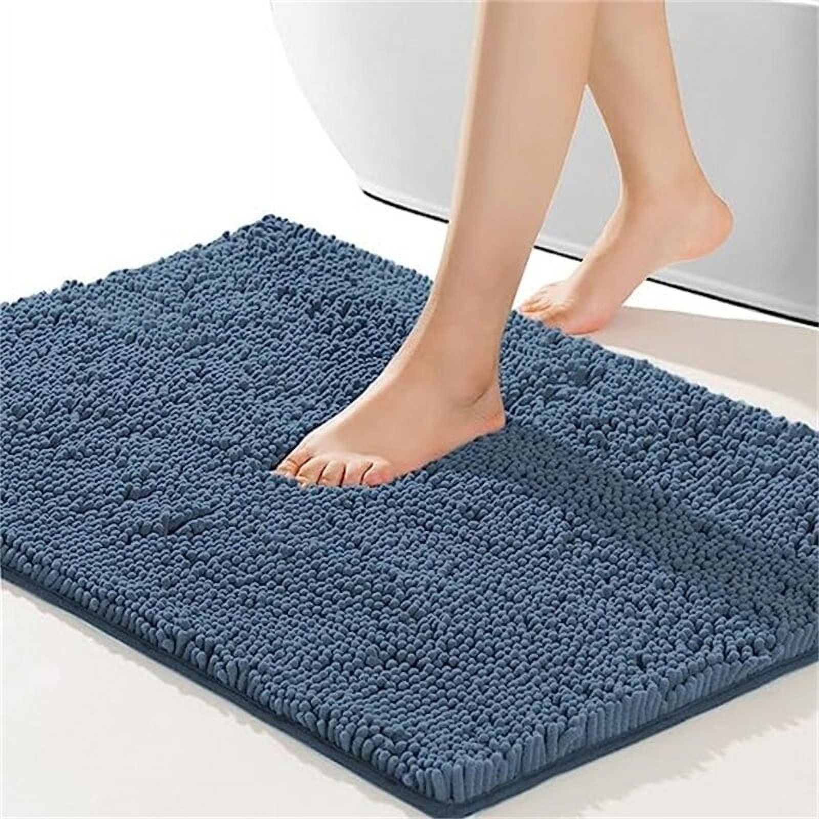 NonSlip Bath Mat Lake Blue 32"×20"