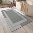 thumbnail image 1 of QiCaiJia Non Slip Bathroom Rugs, Absorbent Quick Dry Thin Bath Mat With Rubber Backing For Bathroom Floor Fit Under Door 24"x48" Light Gray, 1 of 9