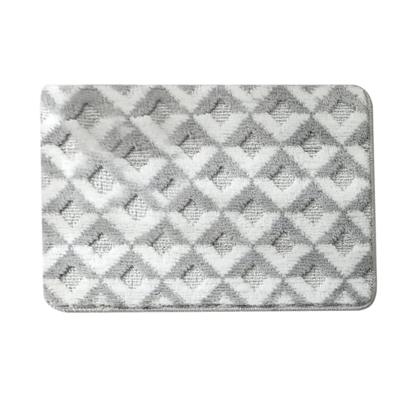 Non-Slip Bath Mat Machine-Woven Water Absorbing Carpet - 24x32 Inch Secure Grip Rug for Bathroom Shower Bedroom Entryway Doorstep with Anti-Skid Padding