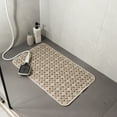 thumbnail image 1 of Non-Slip Bath Mat with Massage Dots | 35x70 cm Waterproof Shower Floor Pad | Fast-Dry Plastic Bathroom Rug for Tub Safety & Anti-Fatigue | Coffee Color, 1 of 6