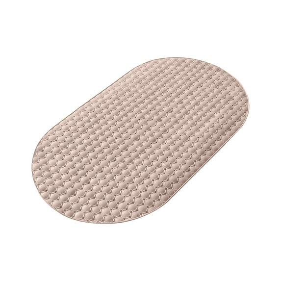 Non-Slip Bath Mat with Suction Cups | Anti-Fall Shower Floor Mat | Massage Foot Grip Pad for Bathroom Safety | 27x15 Inch Oval Design for Kids & Elderly