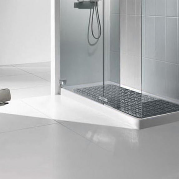 Non-Slip Shower Mat with Massage Dots, Fast-Dry Waterproof Bathroom Floor Pad, Anti-Fatigue Tub Safety Mat