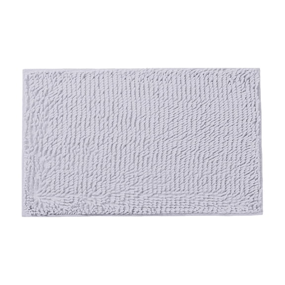 Non-Slip Bath Rug,Extra Soft Microfiber Bedroom Shag Carpet with Anti-Slip Backing,Water/Dust Absorbent Fast Dry Shower Mat,Sound Insulated Stairs Pad,Machine Washable(15.7"*23.6",Light Gray)