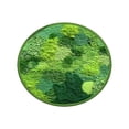 thumbnail image 1 of Non Slip Bath Rugs, Hwkond Round Green Moss Carpet, Imitation, Floor Mat For Bedroom And Living Room, Non-Slip Balcony Hanging Basket Floor Mat, Bedside Blanket For Bedroom,Green,31.5in, 1 of 8