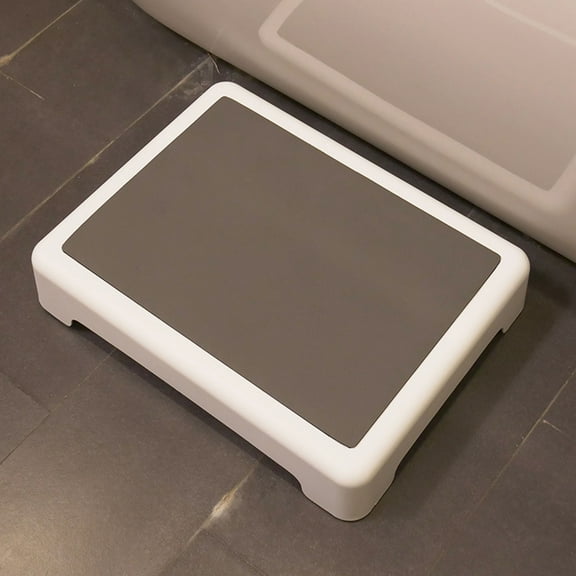 Non Slip Bath Shower Step Stackable Bathtub Step Stool Durable Bed Steps For Bathroom Bedroom Kitchen(Grey-33X43X9Cm)