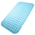 thumbnail image 1 of Non Slip Bath Tub Mat Shower Mat Massage Bathroom Bathtub Mat with Suction Cups and Drain Holes, Keep Floor Clean, Soft on Feet, Machine Washable Shower Floor Mat, 30.3 x 17.7 Inch (Blue ), 1 of 6