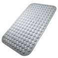 thumbnail image 1 of Non Slip Bath Tub Mat Shower Mat Massage Bathroom Bathtub Mat with Suction Cups and Drain Holes, Keep Floor Clean, Soft on Feet, Machine Washable Shower Floor Mat, 30.3 x 17.7 Inch (Grey ), 1 of 6