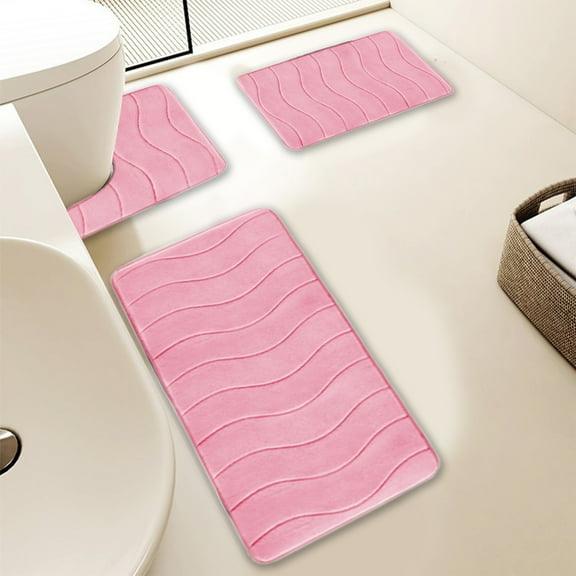 Non-Slip Bathroom Door Mat Absorbent Household Carpet for Bedroom Entryway with Quick-Dry Comfort and Easy Cleaning for Wet Areas and High Traffic Floors Akmoler