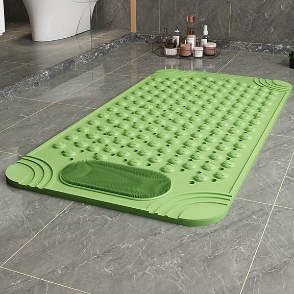 Non-Slip Bathroom Mat for Home Use, Anti-Fall Bath and Toilet Floor Pad with Massage Function