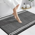 thumbnail image 1 of Non-Slip Bathroom Rug 30" x 46" - Super Absorbent & Quick Dry Shaggy Microfiber Bath Mat, Machine Washable Plush Throw Rug for Bathtub, Shower and Sink, Charcoal, 1 of 14