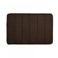 thumbnail image 1 of Non-Slip Bathroom Rug Mat Shag Microfiber Shower Bath Rug Absorbent Bath Mat Coral Velvet for Bathroom Machine Washable 17 "x 24" Coffee, 1 of 2