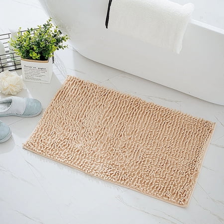 Non-Slip Bathroom Rugs Bath Mat Soft Cozy Shaggy Durable Bath Rug for Bathroom Plush Carpet for Bathtubs Rain Showers and Under The Sink