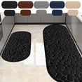 thumbnail image 1 of Non-Slip Bathroom Rugs Set 2 Piece, Memory Foam Bath Mat, Quick-Dry & Machine Washable, Black by PALIFEUR, 1 of 8