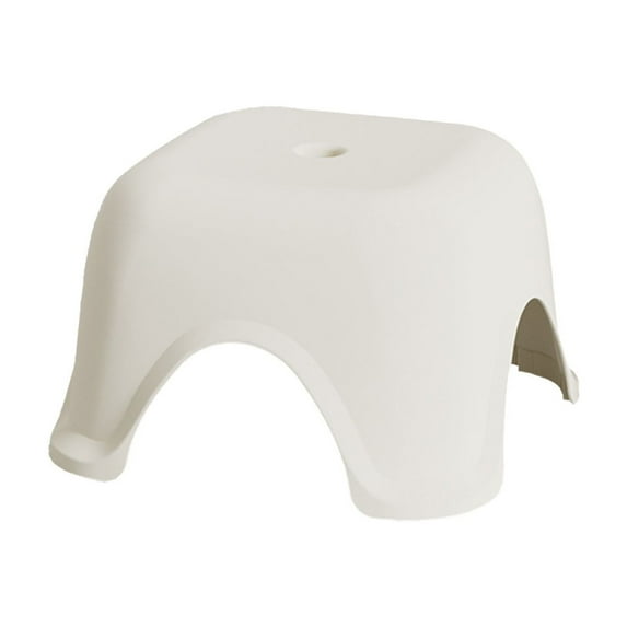 Non-Slip Bathroom Stool 9.5x9.5x6In, Shower Step Stool, Curved Leg Design for Adults