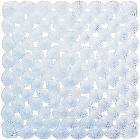 Non-Slip Bathtub Mat 21"X21"(For Smooth Non-Textured Tubs Only), Machine Washable Square Bath Tub Shower Mat With Suction Cups For Bathroom Bathtub Shower Stall