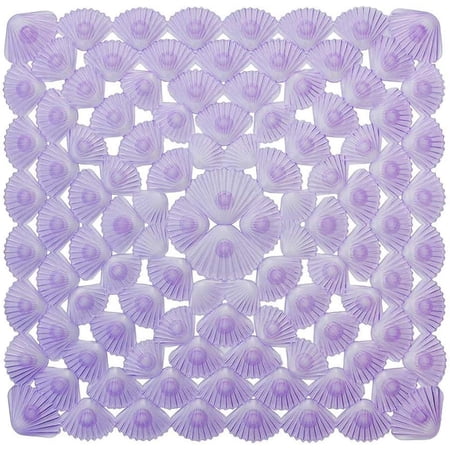 Non-Slip Bathtub Mat 21"X21"(For Smooth Non-Textured Tubs Only), Machine Washable Square Bath Tub Shower Mat With Suction Cups For Bathroom Bathtub Shower Stall