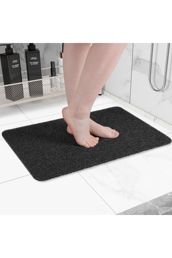 Non Slip Bathtub Mat, Anti Slip Shower Mat, Fast Drying Bath Tub Mats, Foot Scrubber Mat, Anti Slip Mat for Tub, Floor,Bathroom, Home, Kitchen, Hotel (Beige 24x16 Inch)