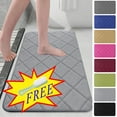 thumbnail image 1 of Non-Slip Bathtub Mat, Anti Slip Shower Mat Living Room Bedroom Straight Carpet Floor Mats Bathroom Absorbent Non-slip Mats Kitchen Foot Mats Machine Wash Bathroom Rugs For Bath Tub And Shower, 1 of 7