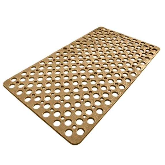 Non Bathtub Mat with Strong Suction Cups, Quick Dry Shower Mat with Drain Holes, Soft Textured Bath Mat for Tub Safety, Bathroom Decor, 70x38cm