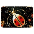 NonSlip Bathtub Mat with Cute Ladybird Cartoon, 16x24 Inch, Shower