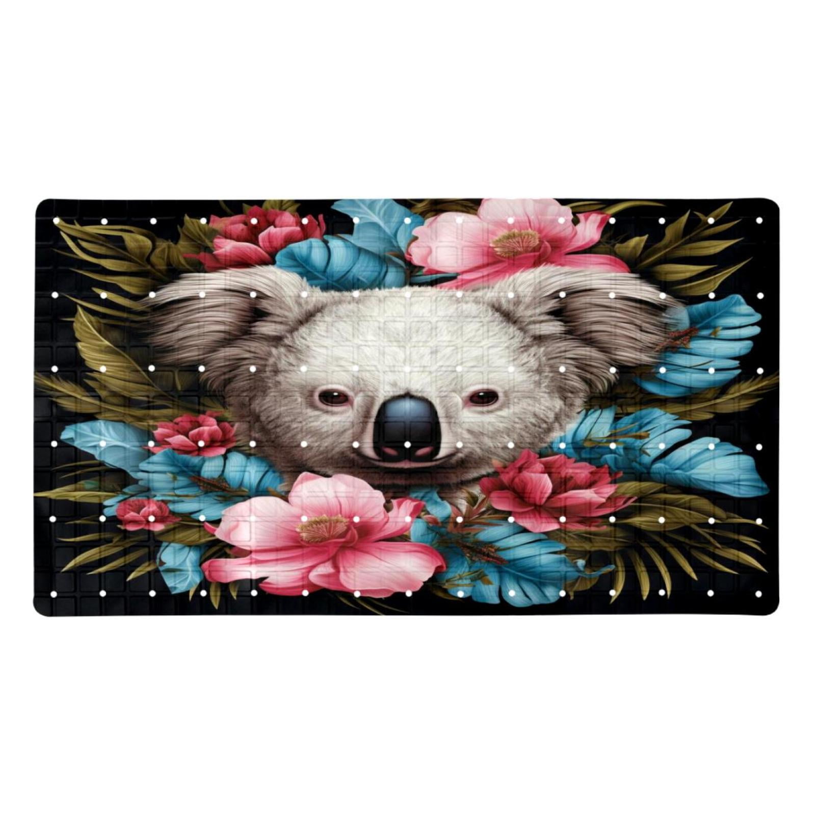 NonSlip Bathtub Mats Koala Baby Animal Prints Soft Bath Tub Bathroom