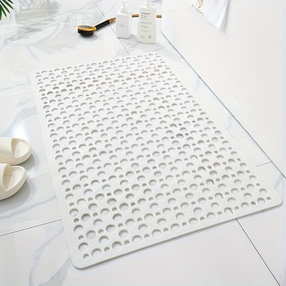 Non Slip Bathtub and Shower Mat with Suction Cups and Drain Holes, quick-drying shower mat with round hole design, Soft Machine Washable Non Slip Bath Mat for Tub, Shower Mats for Inside Shower.