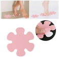 thumbnail image 1 of Non Slip Bathtub Stickers, 10 PCS Flower Shape Shower Stickers for Safety Bathroom Tubs, Bathtub Non Slip Stickers and Adhesive Decals Scraper for Bath Tub, Shower Floor, Pink, 1 of 7