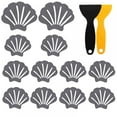 thumbnail image 1 of Non Slip Bathtub Stickers, 12 Pack Shell Style Anti Slip Shower Sticker for Bathtub, Bathroom, Kitchen, Stairs Steps, with Scraper, 1 of 6