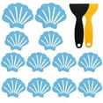 thumbnail image 1 of Non Slip Bathtub Stickers, 12 Pack Shell Style Anti Slip Shower Sticker for Bathtub, Bathroom, Kitchen, Stairs Steps, with Scraper, 1 of 7
