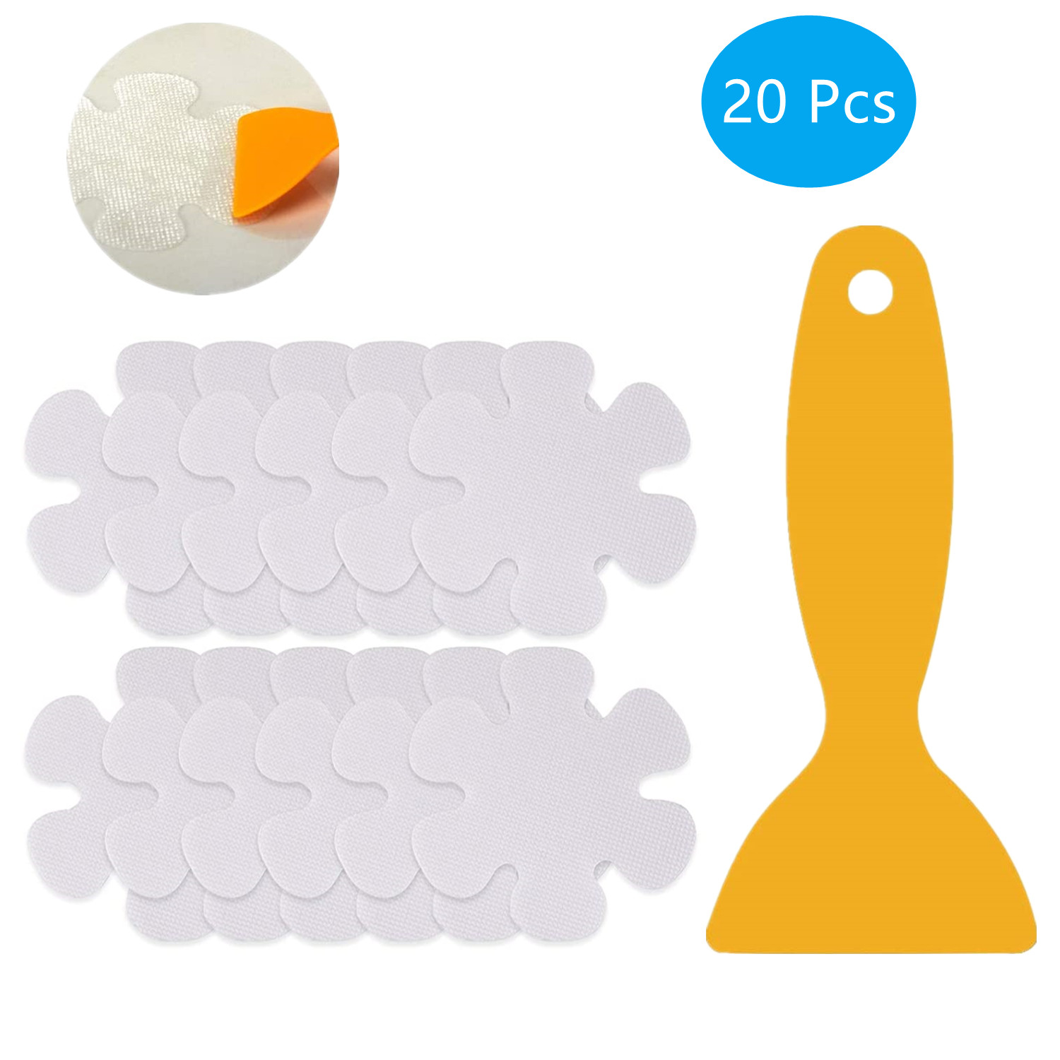 Non Slip Bathtub Stickers, 20 PCS Large Adhesive Anti Slip Decal
