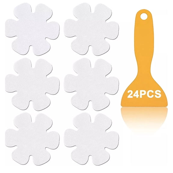 Non-Slip Bathtub Stickers, 24 PCS Clear anti Slip Shower Grip Stickers Adhesive