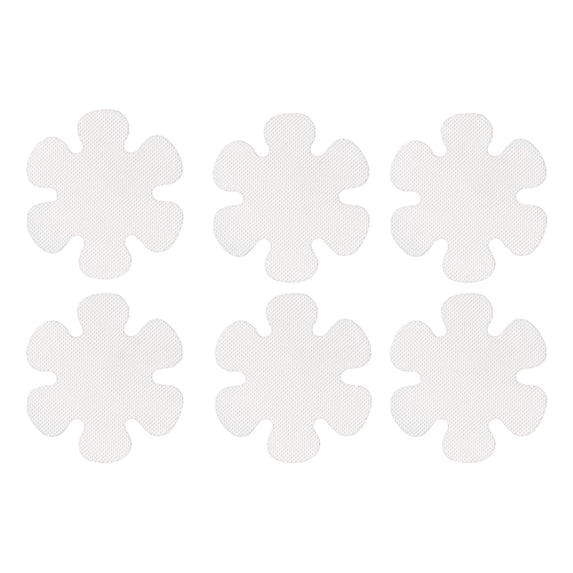 Non-Slip Bathtub Stickers, 6 PCS Safety Strips Bath Tub Stickers, Appliques Peel Prevent Slipping Grips for Floor Stand, Decorative Shower Treads Adhesive Appliques, Bathroom Accessories,White3.1"